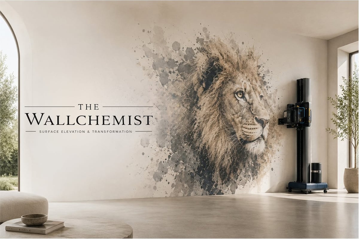 Custom full-color artwork printed directly onto a wall by The Wallchemist Studio near Florence, SC