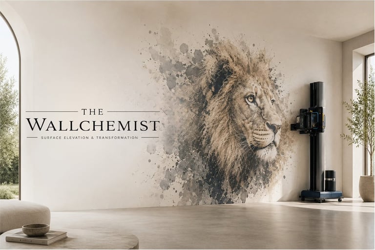Custom full-color artwork printed directly onto a wall by The Wallchemist Studio near Florence, SC